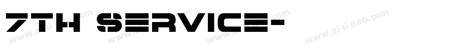 7th Service字体转换
